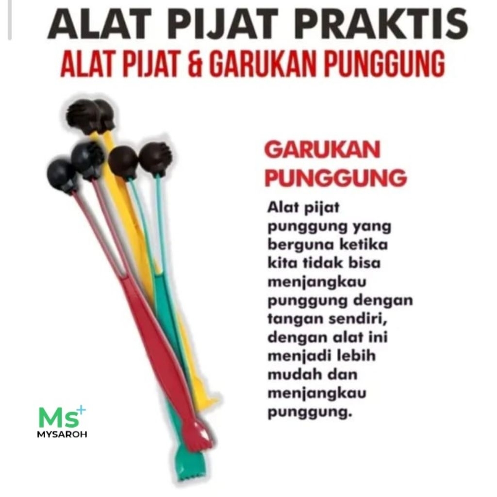 Alat Anti Pegal/ Alat Pijat Pukul Pukul Badan Manual/ Alat Garuk Punggung dan Pukul 2in1/ Alat Pijat