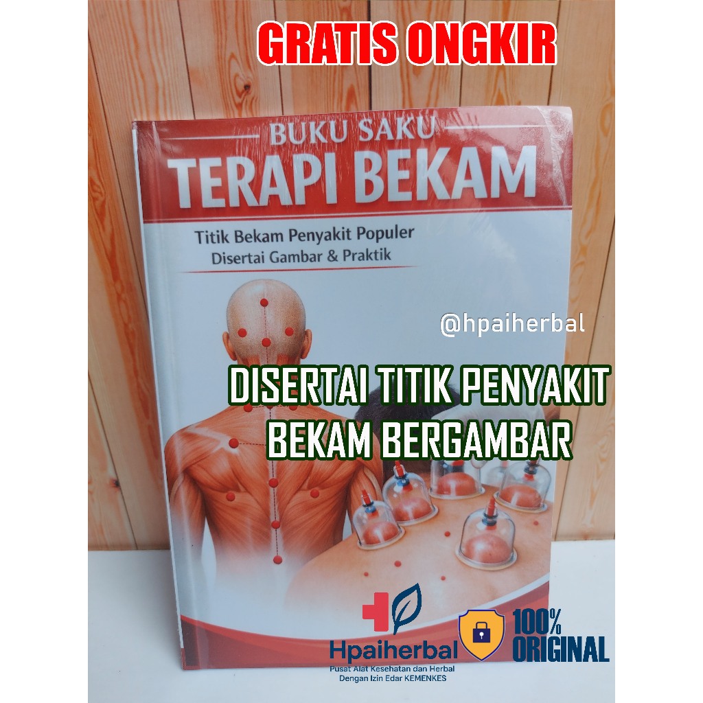Buku Saku Terapi Bekam Plus Titik Bekam Bergambar dengan Titik Penyakit Populer