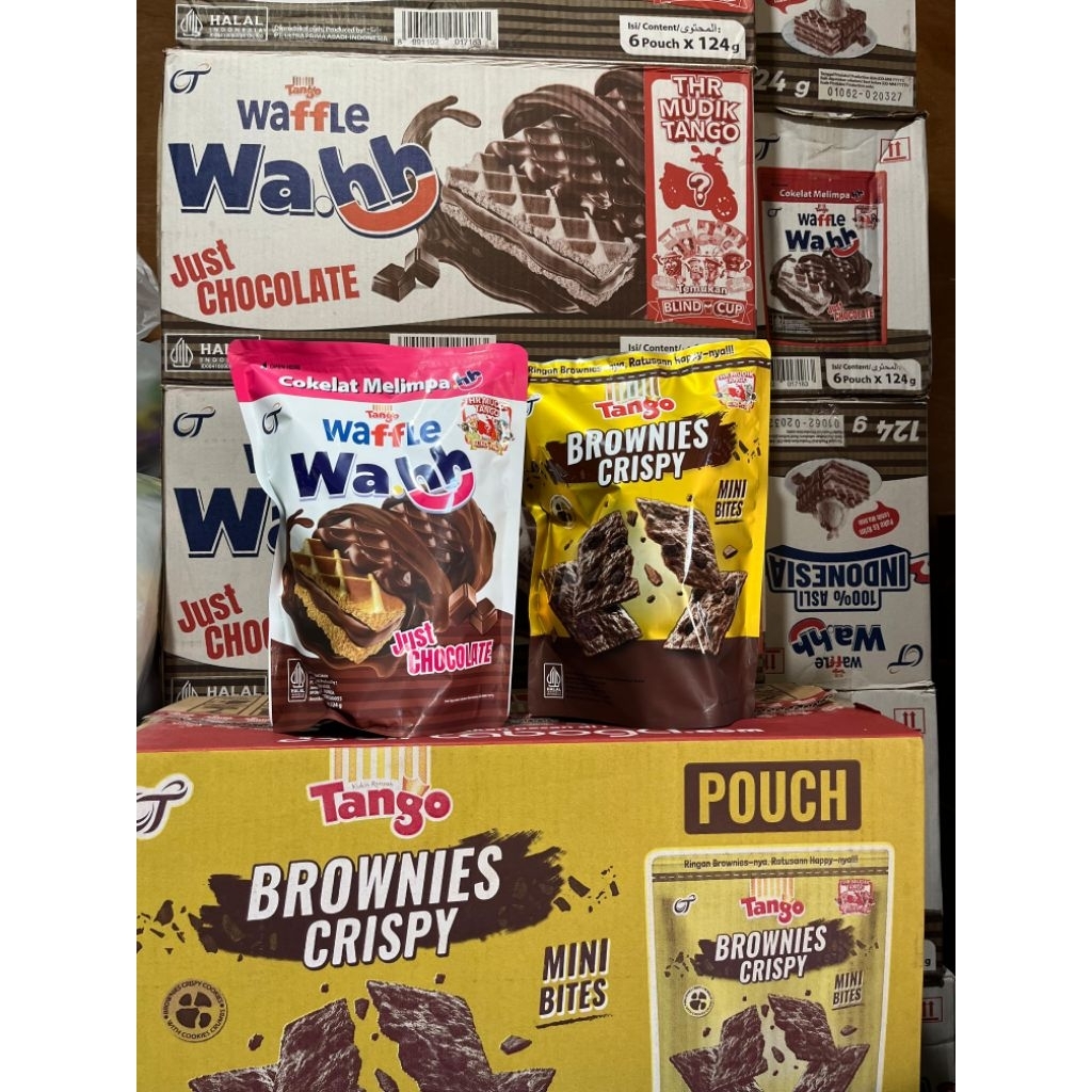 TANGO POUCH WAFFLE DAN BROWNIES KARTON isi 6