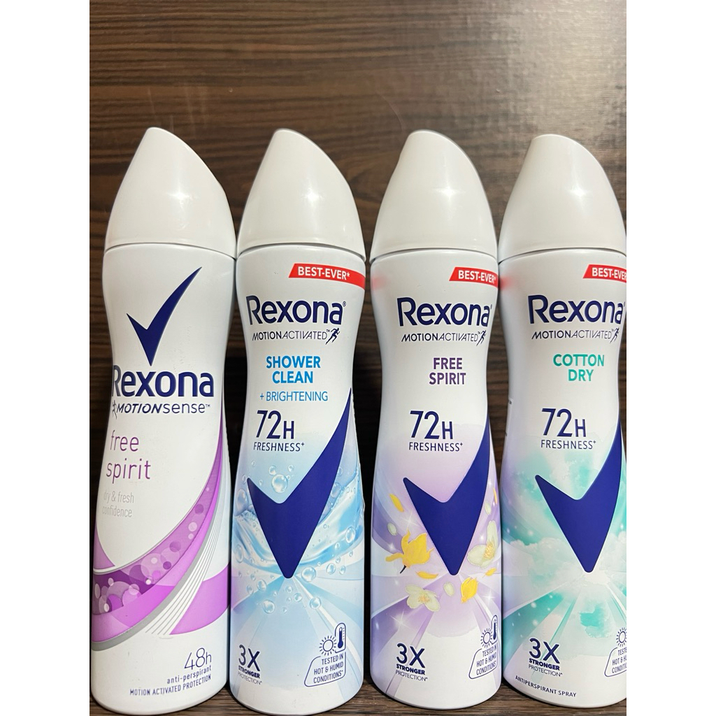 Rexona Spray Deodorant Wanita 72 Jam Anti Perspirant Motion Activated Fresh Protection – Cotton Dry 
