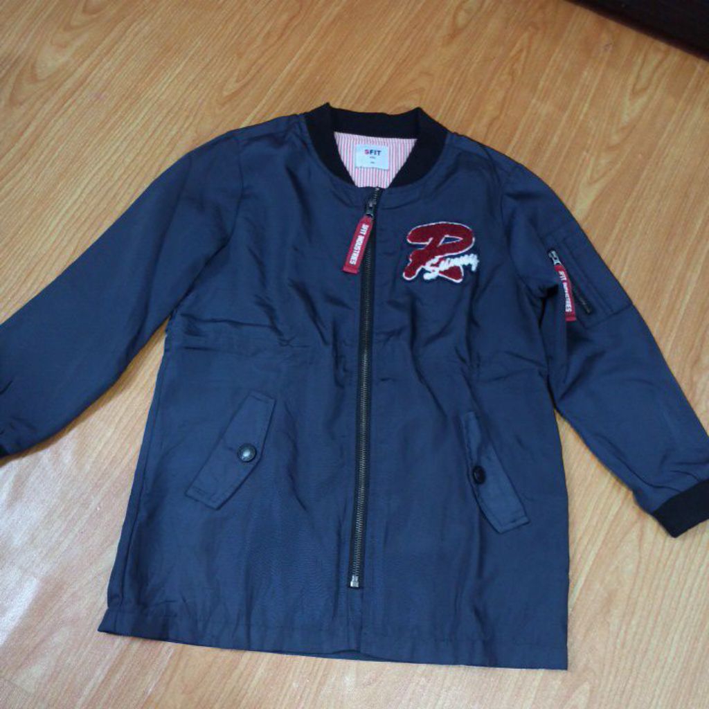preloved jaket anak warna navy