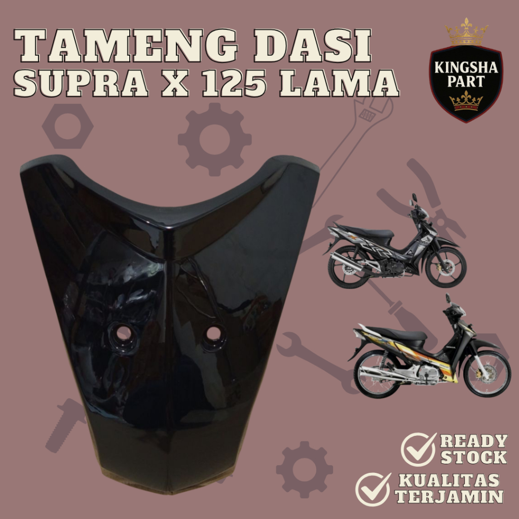 Panel Tameng Body Depan Honda Supra X 125 Lama Tameng Depan Supra X 125 Batman 2004-2013 Hitam Tensi