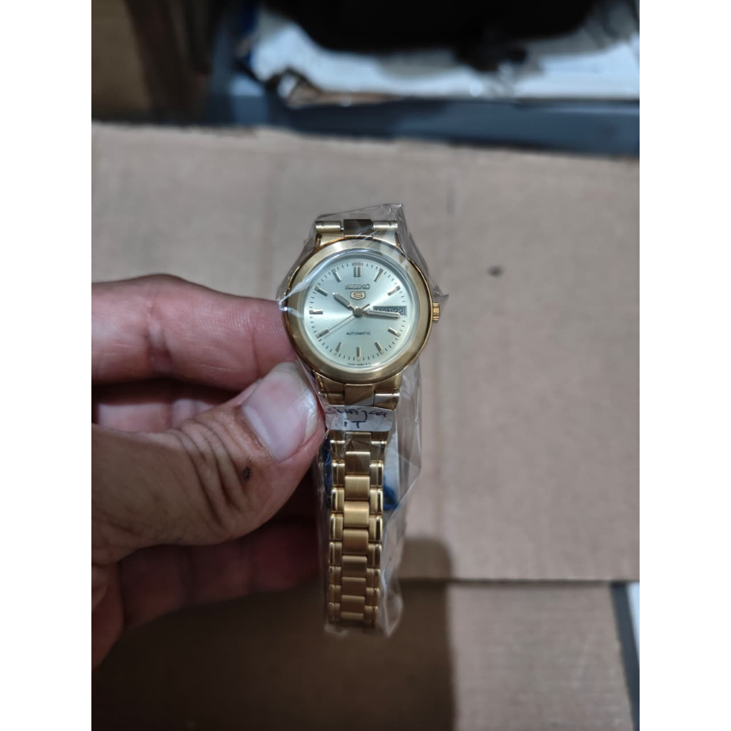 Seiko 5 Ladies Automatic Gold SUAJ44
