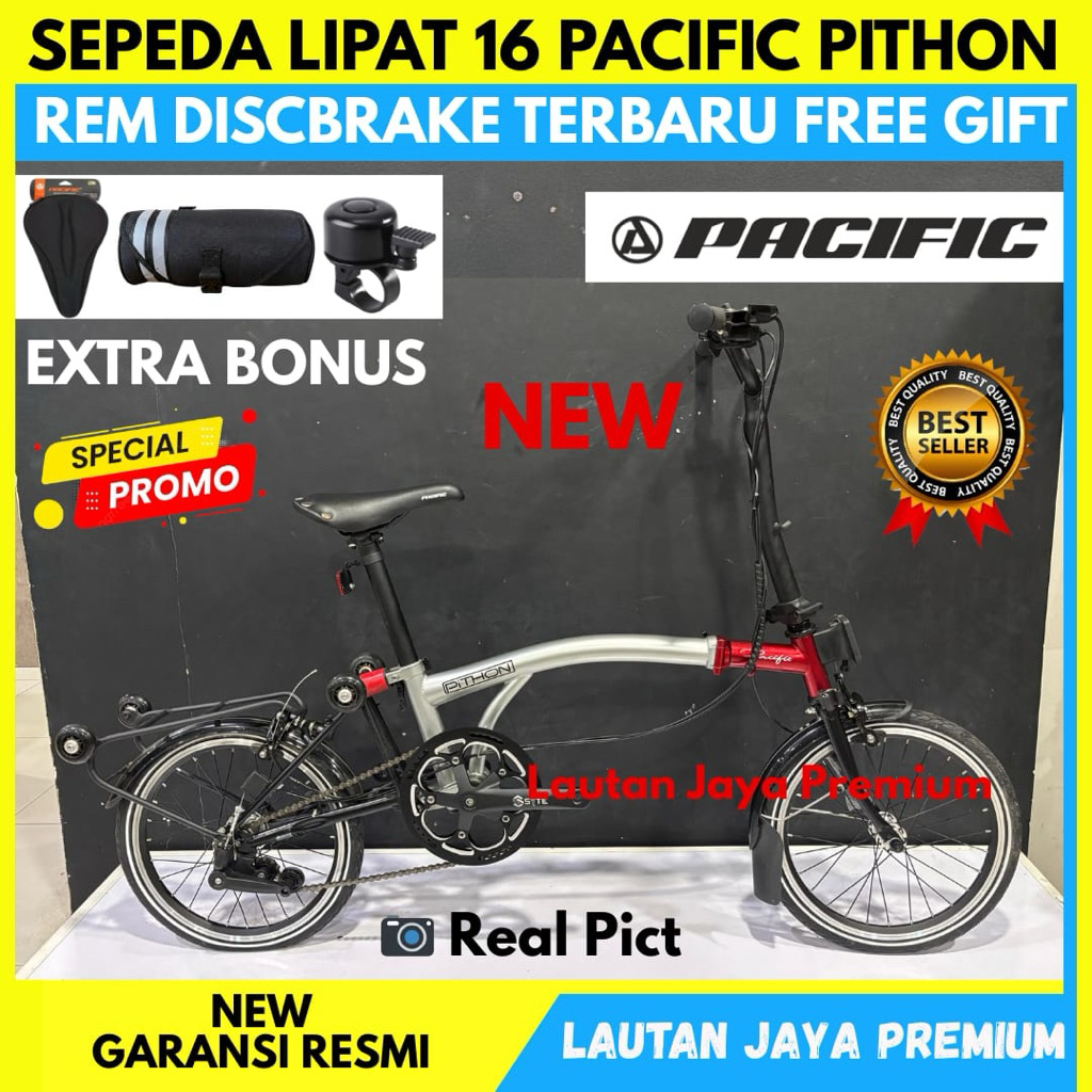 Sepeda Lipat 16 Pacific Pithon Folding Bike NEW