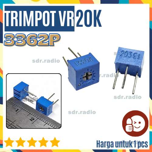 Trimpot Variable 3362P Variable Resistor VR 3362P 20K 203 TRIMPOT VARIABLE 3362P 20 K