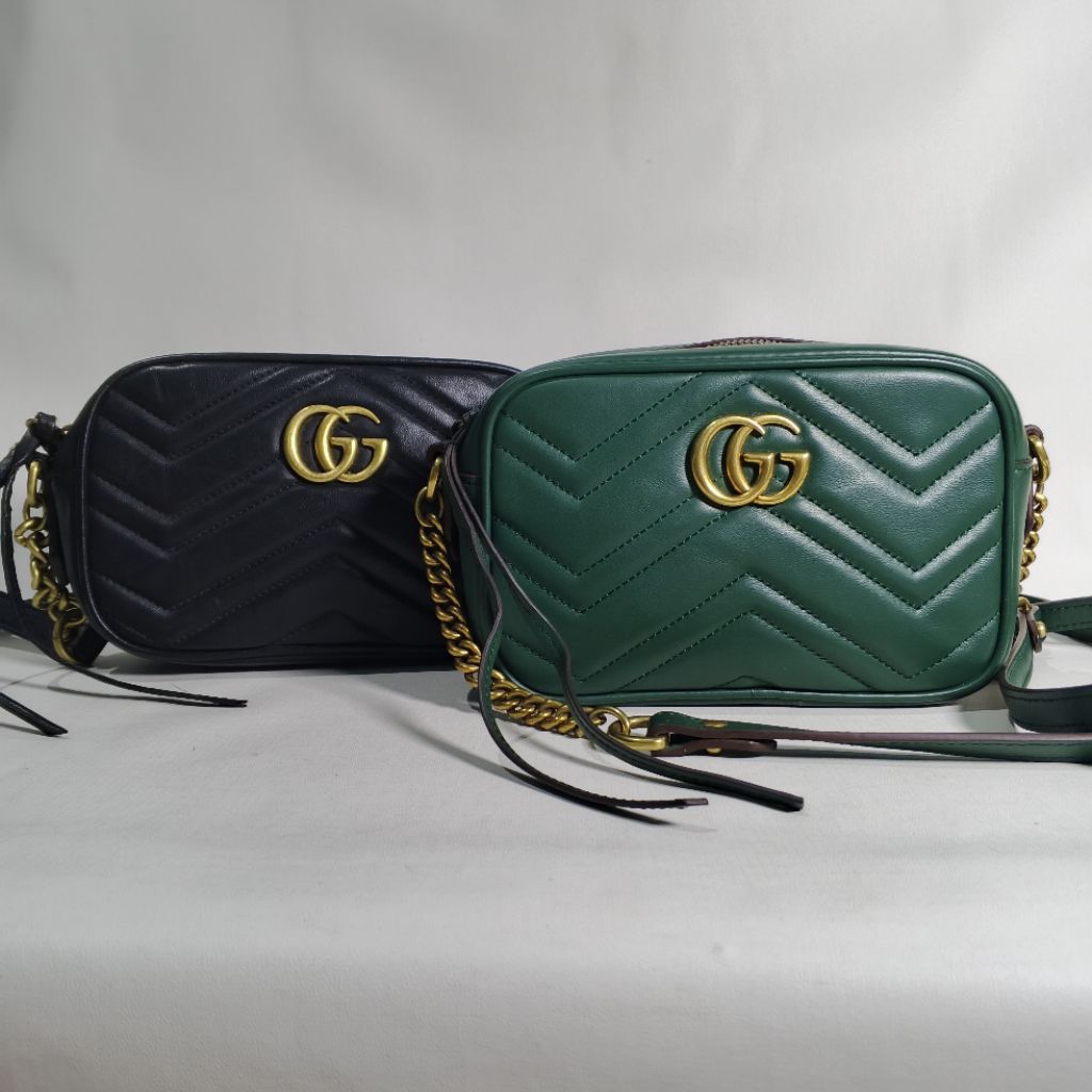 Tas Selempang Wanita Kulit GG Camera Bag Cambag