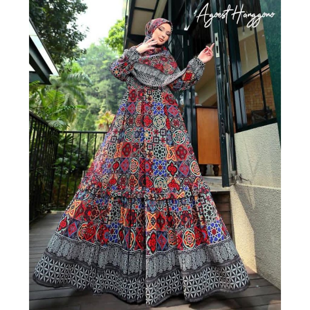 Gamis Scraf Agoest Hanggono Gamis Wanita