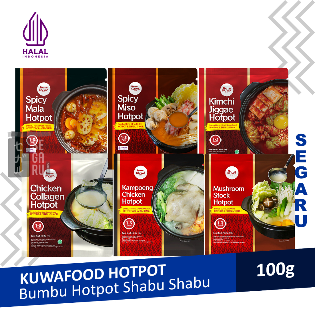 KUWA Bumbu Hotpot Instant | Kaldu Kuah Steamboat Shabu Shabu Halal