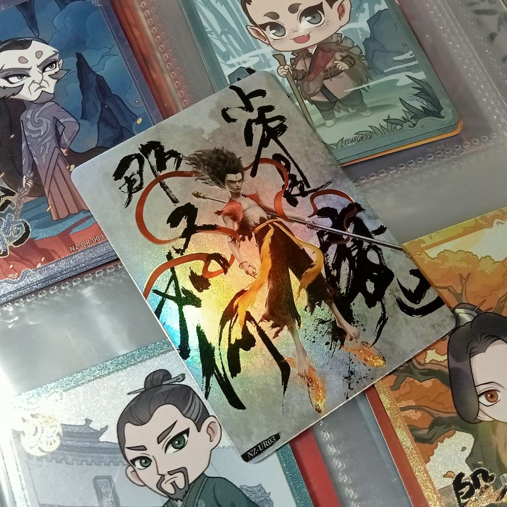 Nezha silver hologram cards original