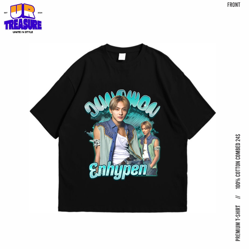 Kaos JUNGWON ENHYPEN TSHIRT Oversize Jungwon By URTreasure / OOTD KPOP