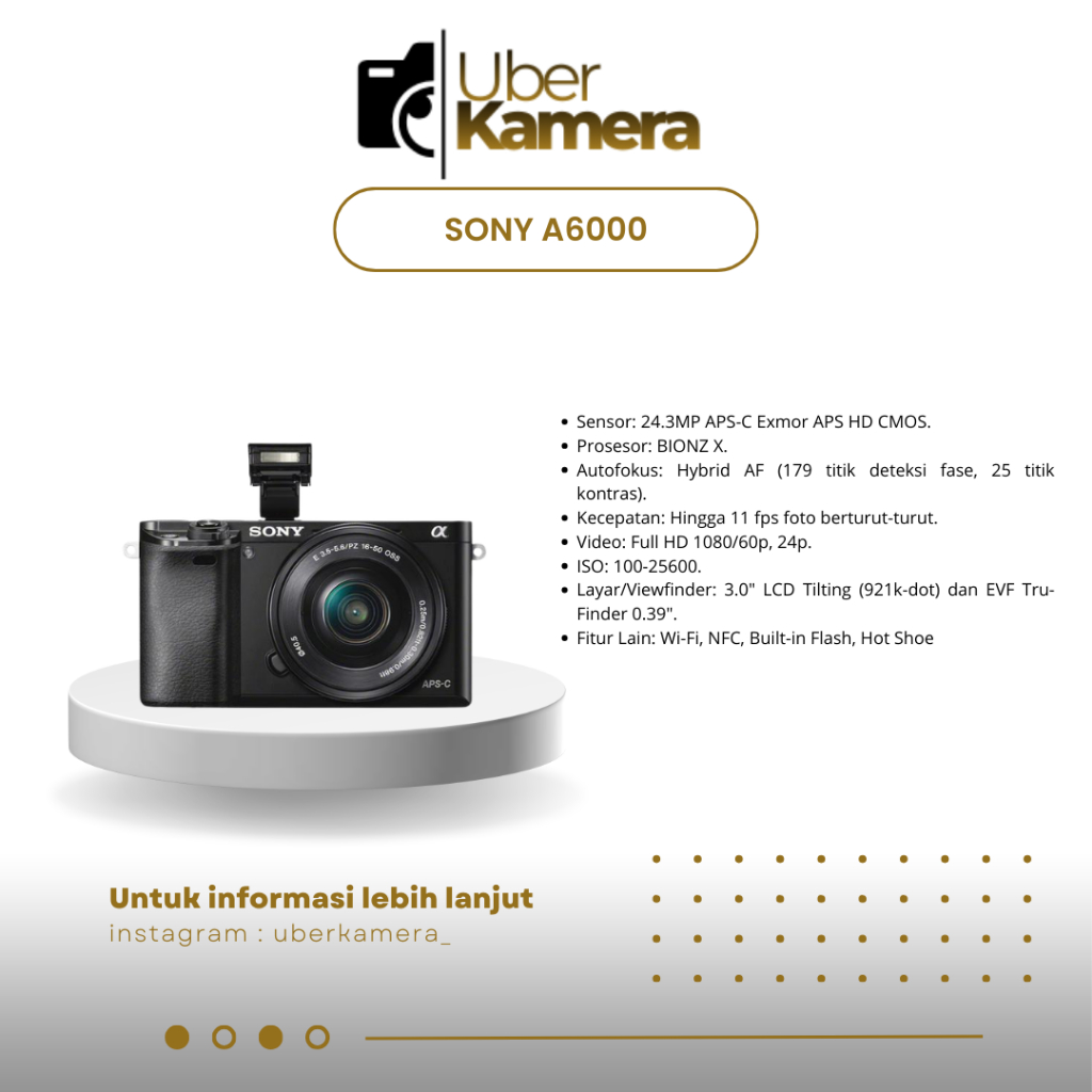 KAMERA SONY A6000