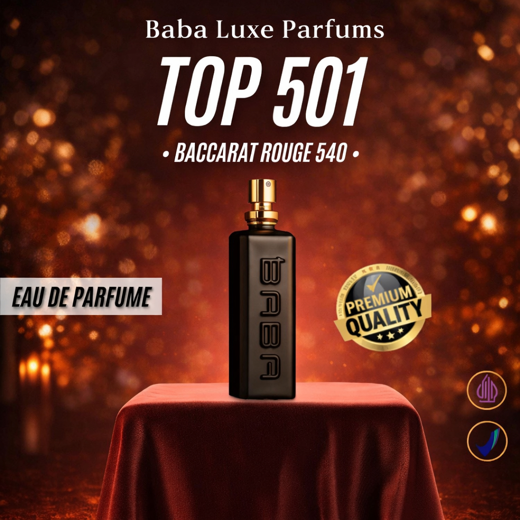 Parfum Baccarat Rouge 540 Premium Tahan Lama | Baba Parfum Aroma Mewah Viral | Parfum Pria Wanita Un