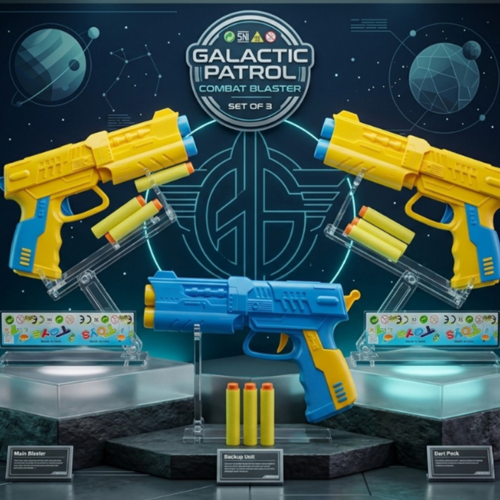 HLS - Mainan Pistol Tembakan Peluru Busa Lunak - Soft Bullet Gun Shotgun Mainan Anak Laki Laki Eduka