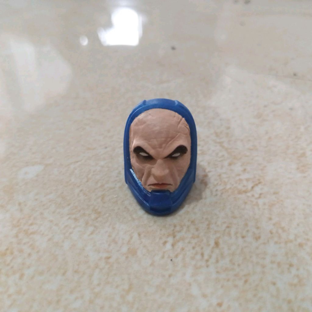 hs mcfarlane lex luthor power suit superman headsculpt mainan action figure part kitbash