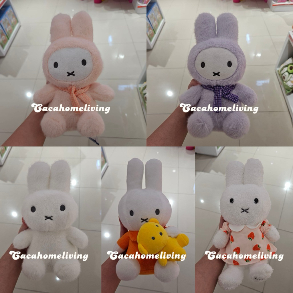 New Miffy - Boneka Lucu / Plush Doll Vipo Miffy Collection (25cm) Miffy Hugging Doll / Miffy Hoodie 