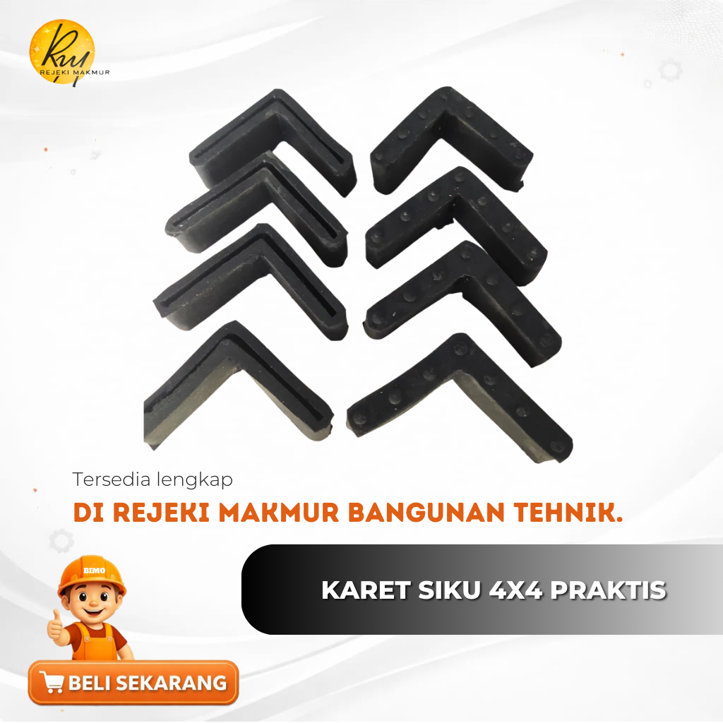 Karet Siku 4x4 Kaki Rak Siku karet kaki siku lubang alas kaki meja siku meja kaki