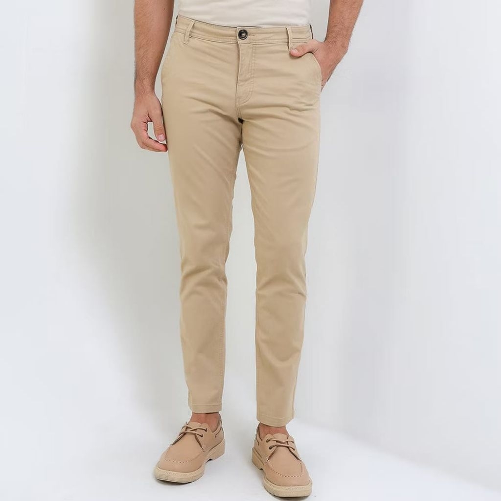 Andrew smith Celana Panjang Chinos Slim Fit Pria