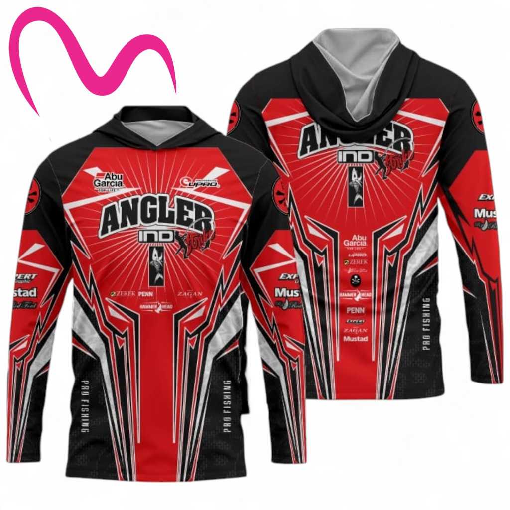 Baju Jersey Mancing Pria Lengan Panjang Outdoor Anti UV Bahan Adem Halus Cepat Kering