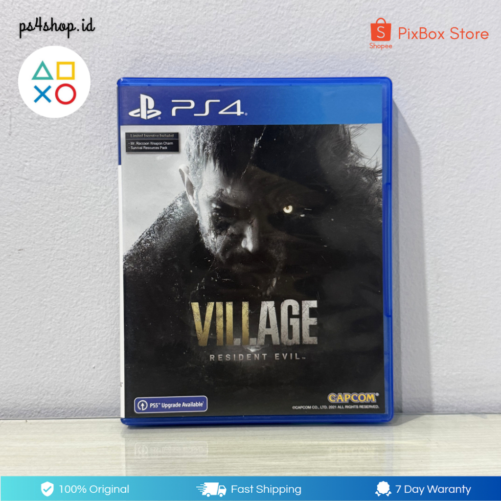 BD Kaset PS4 Resident Evil Village Second Bekas Original | Game Horror Seru RE Village PlayStation