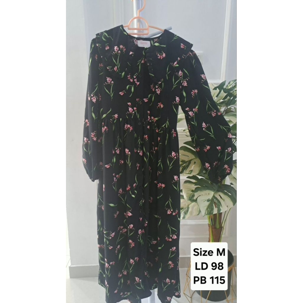 preloved midi dress greisy