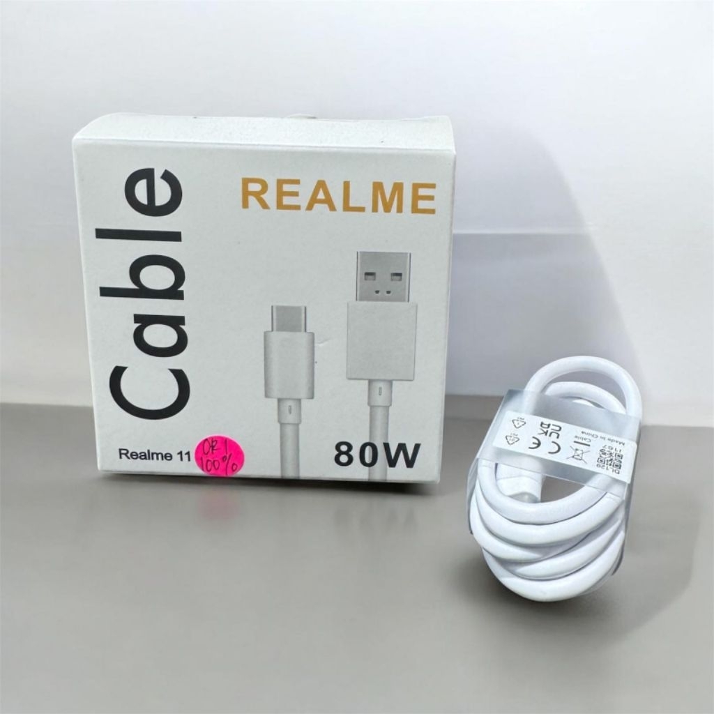 (100%) Kabel Data Realme Super Dart Flash Charge & Fast Charging 30W 33W 45W 50W 65W 67W 80W USB TYP