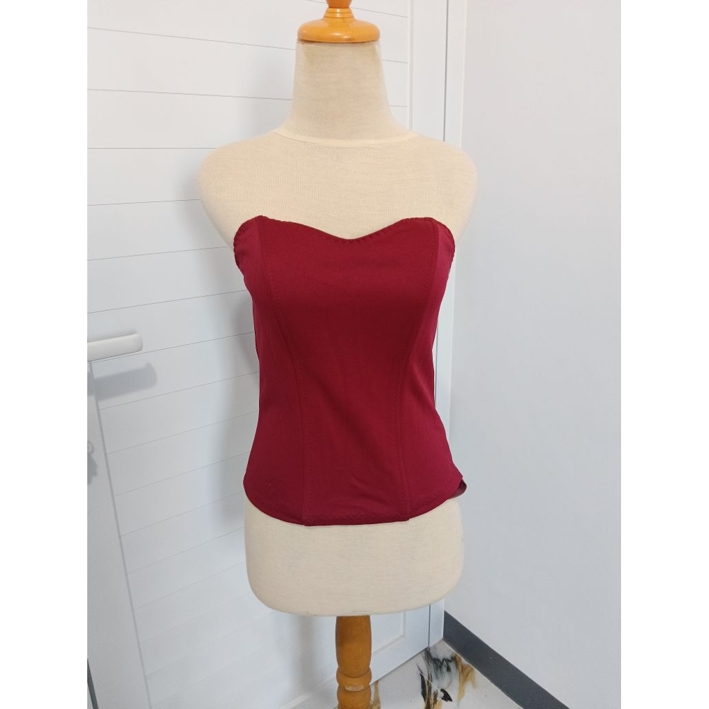 Bustier/longtorso marun hijau