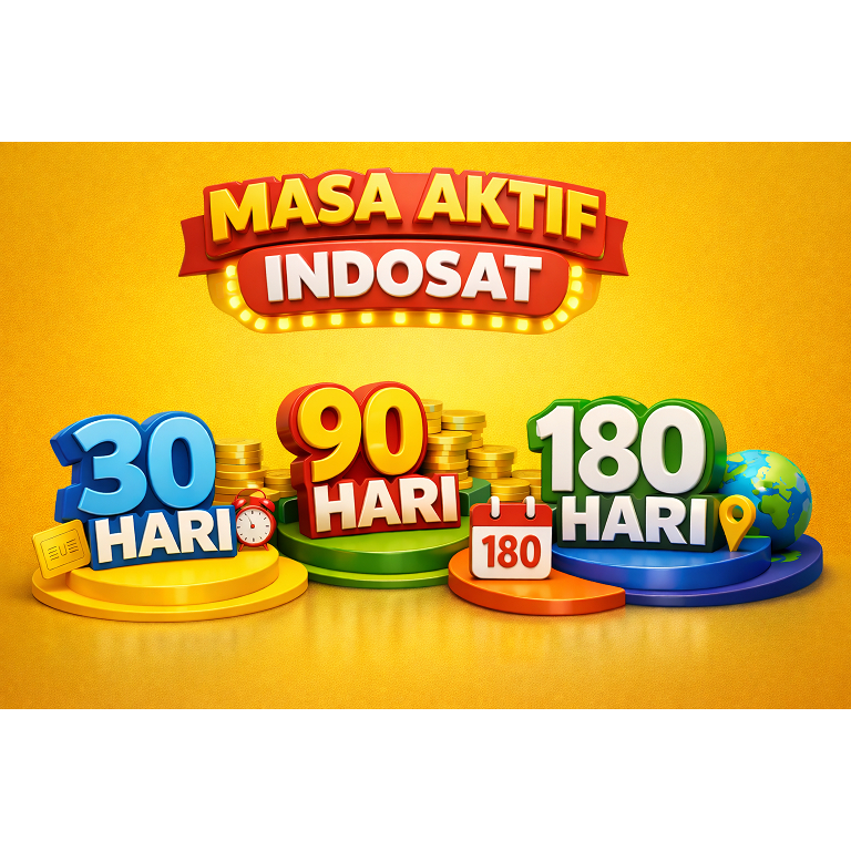masa aktif indosat 30 90 180 360 hari