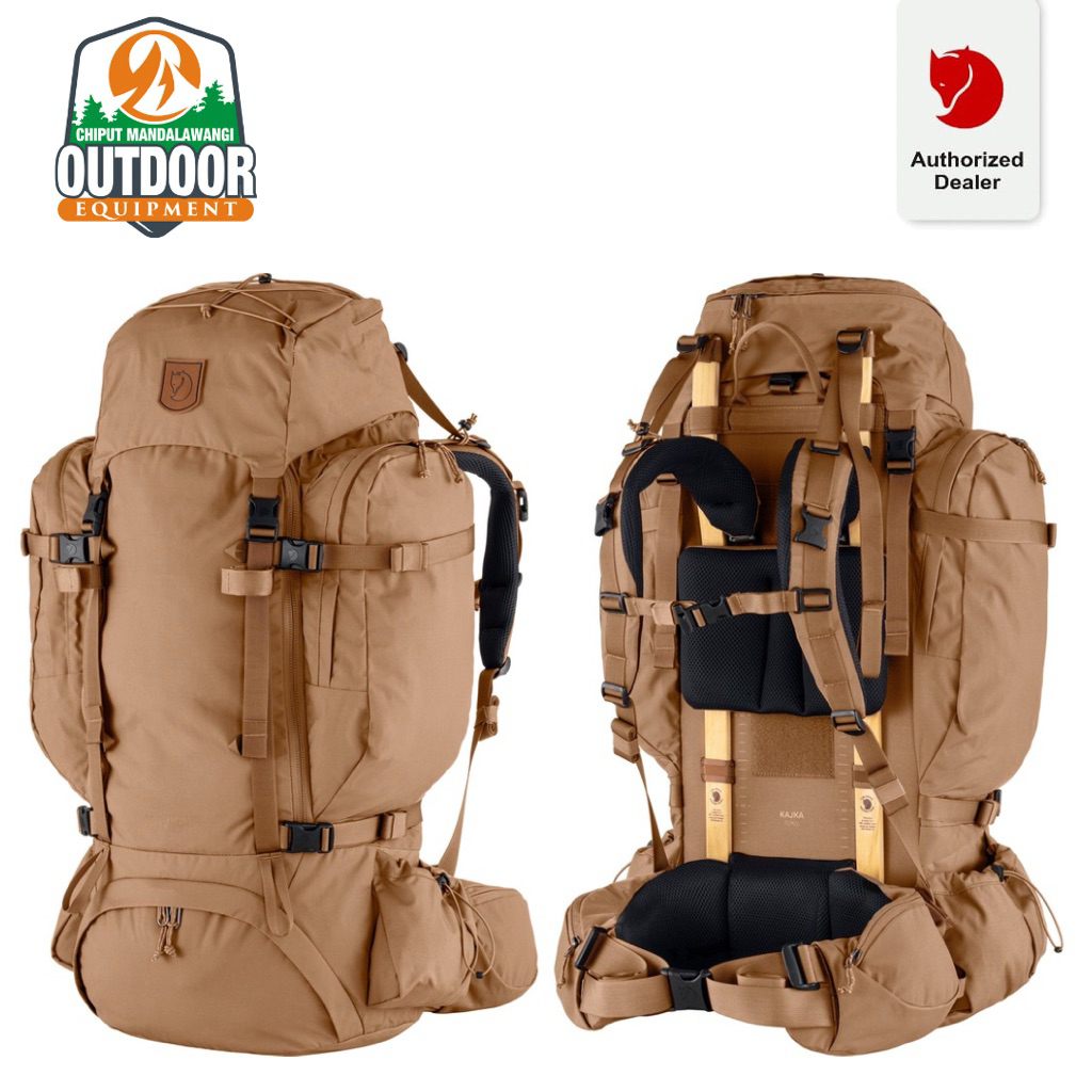 Fjallraven Kajka 75 Khaki Dust Carrier Tas Gunung