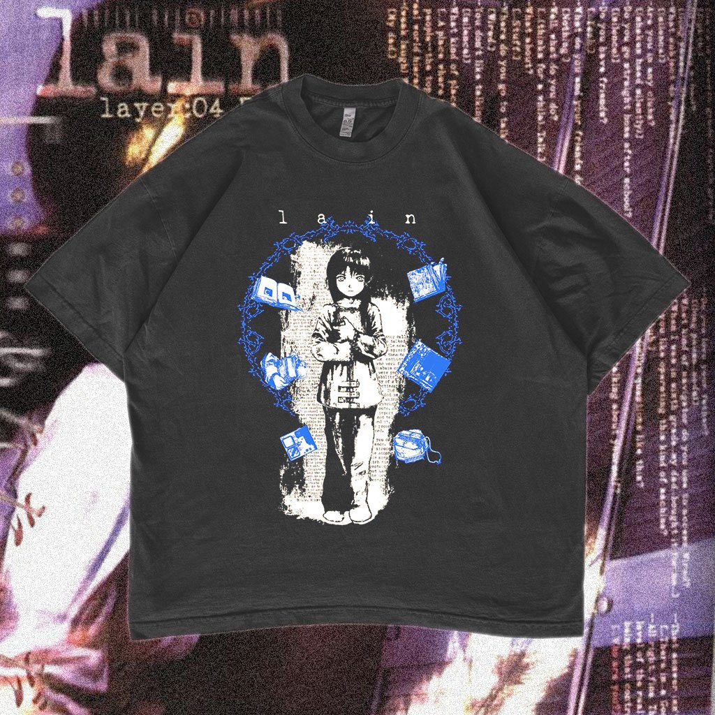 Serial Experiments Lain Oversized T-shirt Anime #02