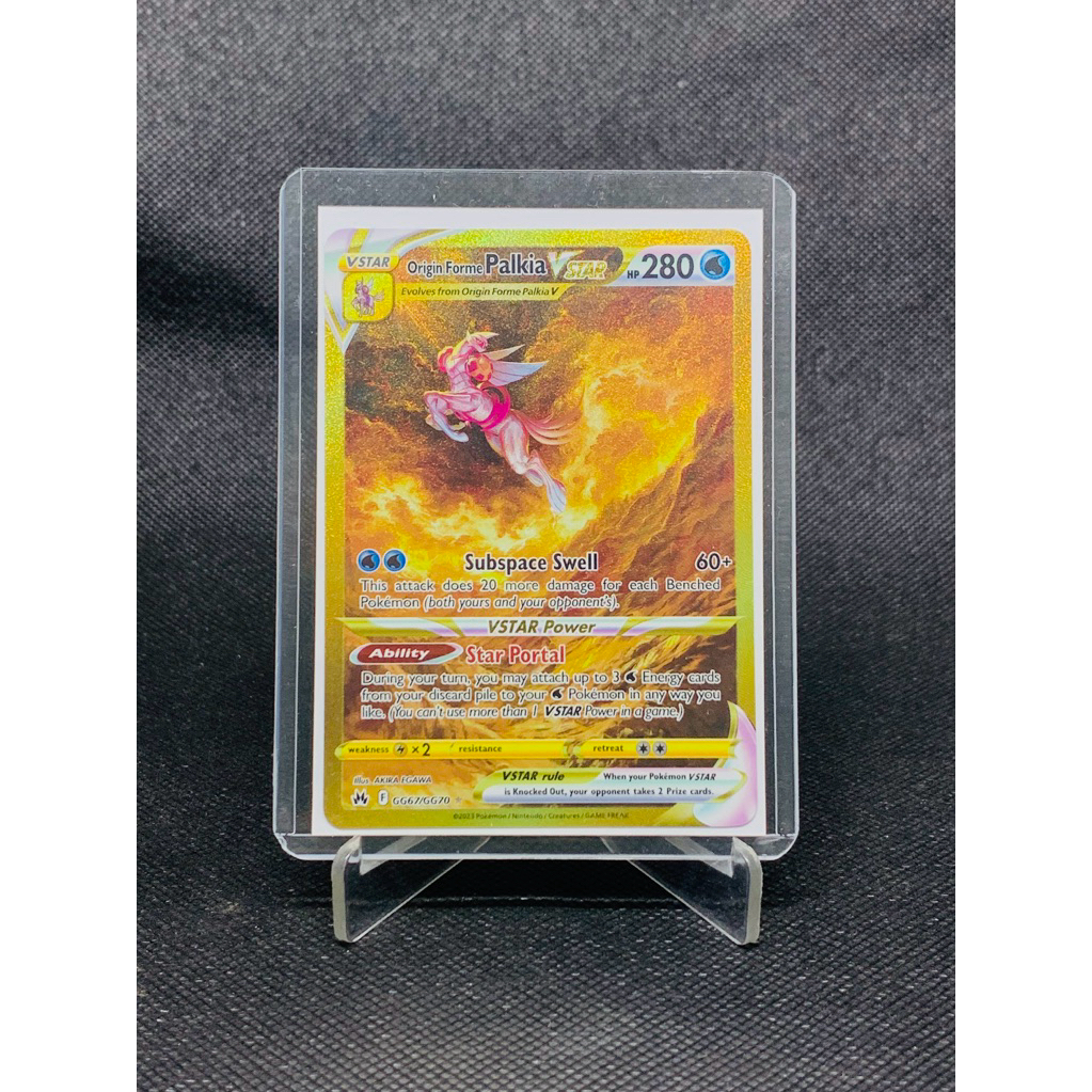 Origin forme palkia vstar gg67 inggris kartu pokemon - TCG  card original palkia vstar pokemon crown
