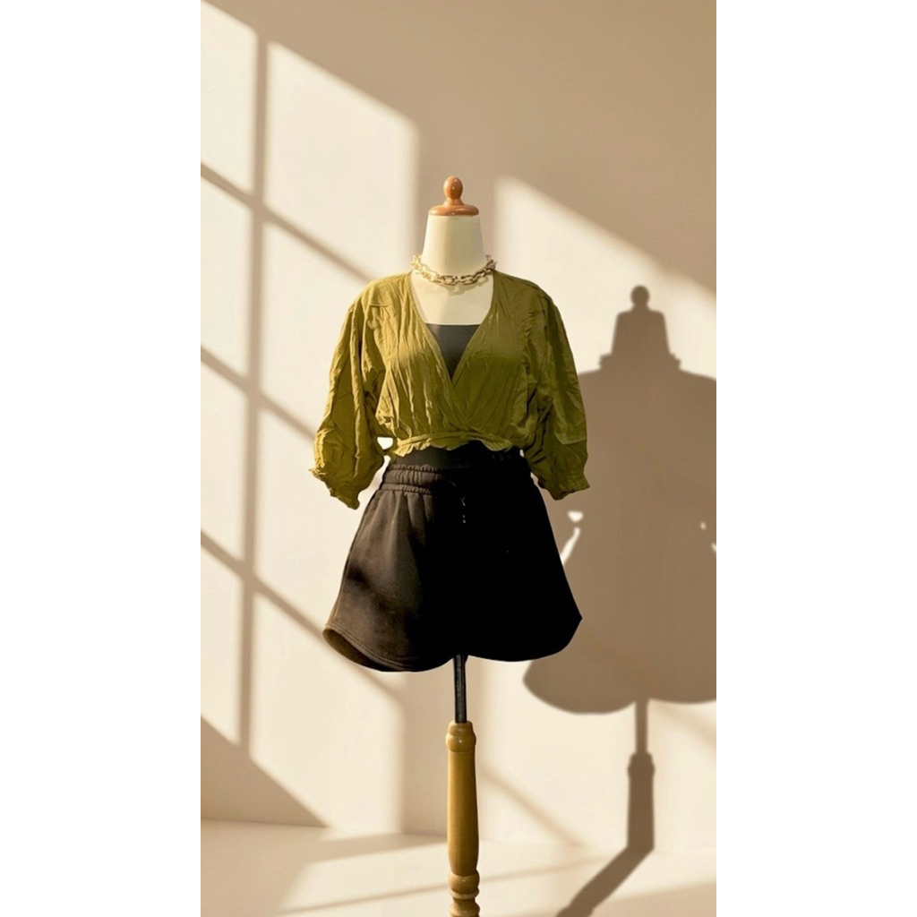 Olive Green Blouse