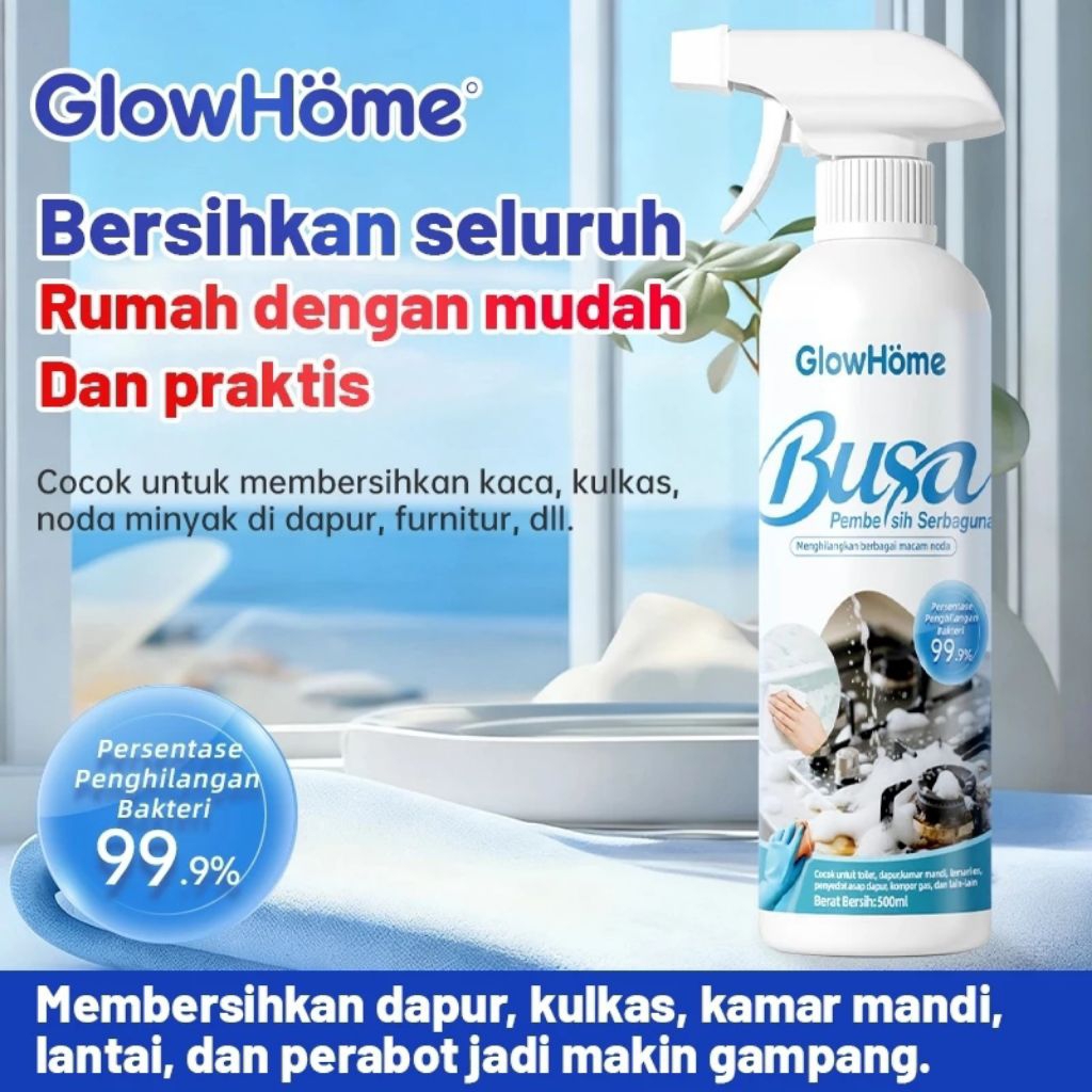 [PG STORE] Glow Home Foam Pembersih Serbaguna Ampuh untuk Dapur Kamar Mandi & Lantai | Angkat Noda M