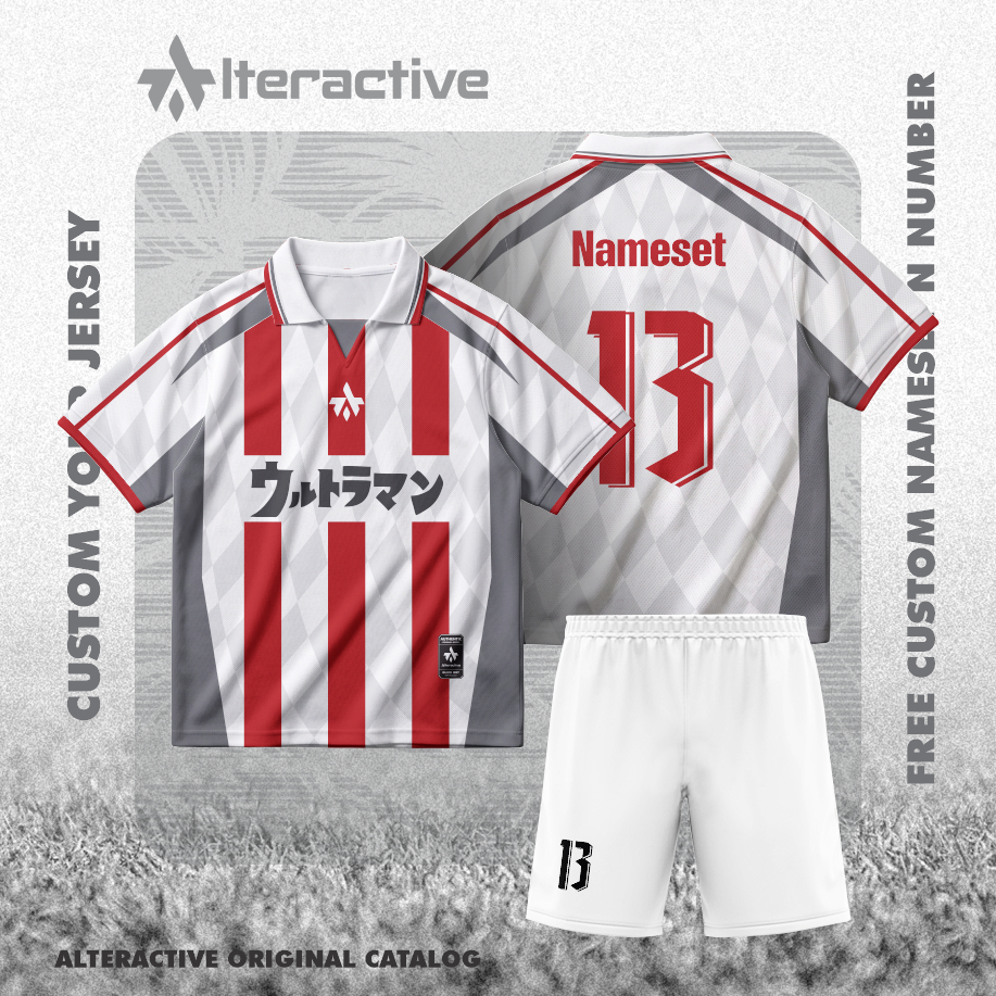 Jersey Futsal Baju Bola Mini Soccer Full Printing Dryfit Free Custom Nama Nomor Logo Bisa Satuan