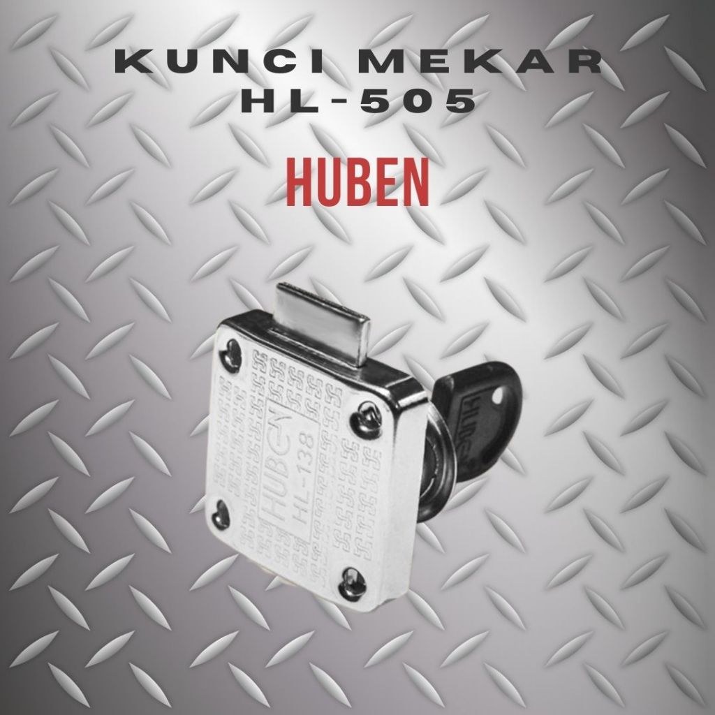 HUBEN Kunci Lemari Sliding Kunci Mekar Kunci Lemari Geser HL 505