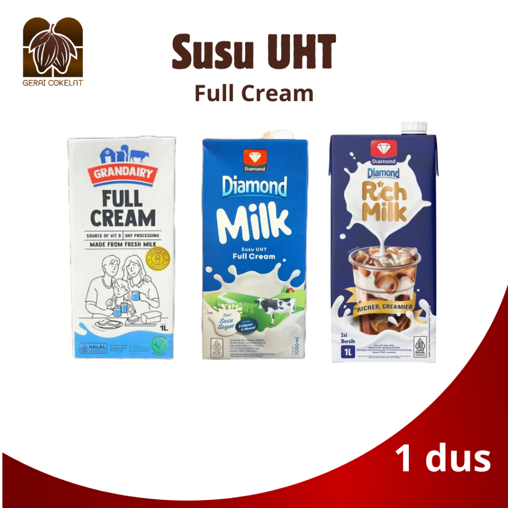 Susu UHT full cream 1 karton