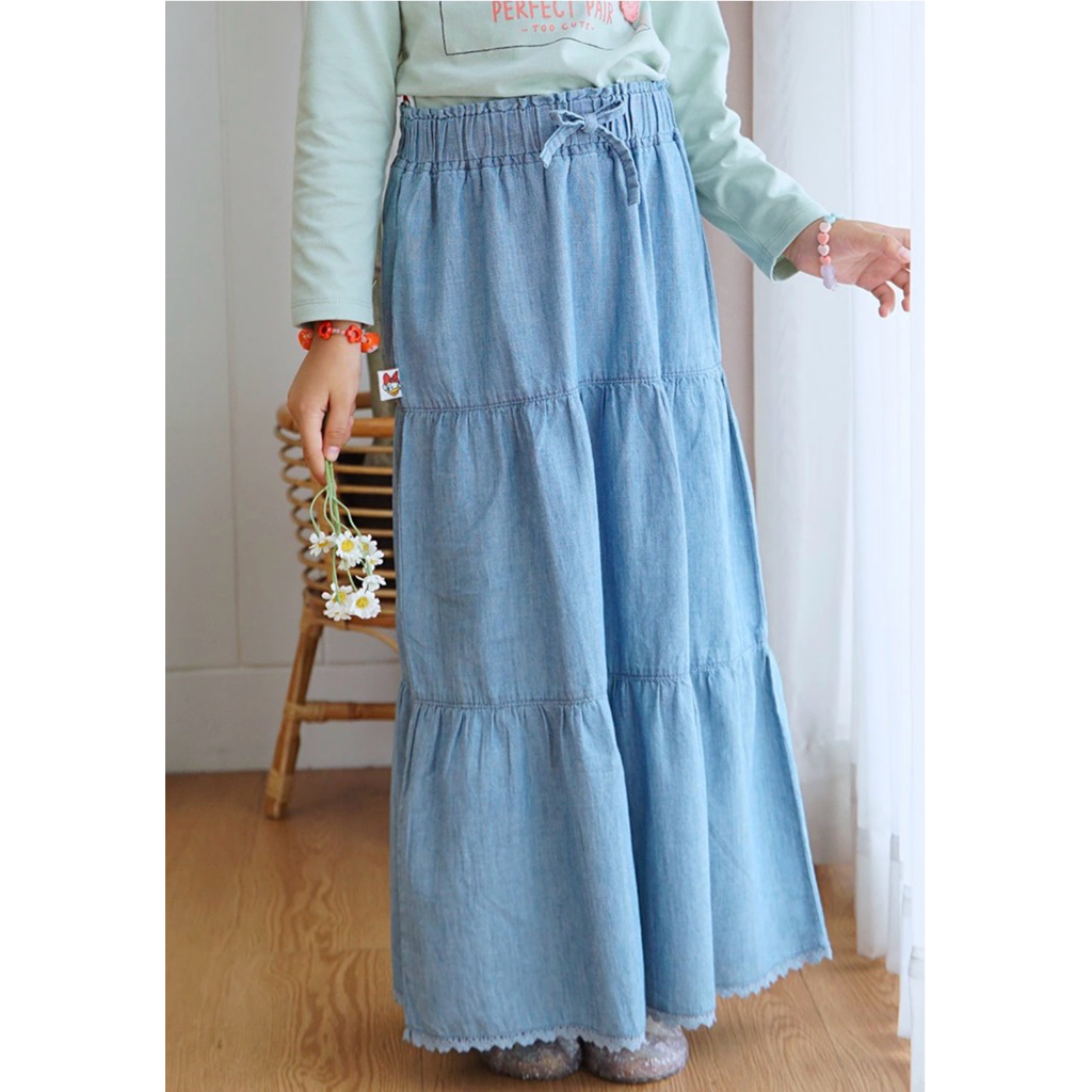 Rok Denim Model Umpak Anak Perempuan Size 4 That’s Donald Rodeo Junior (New)