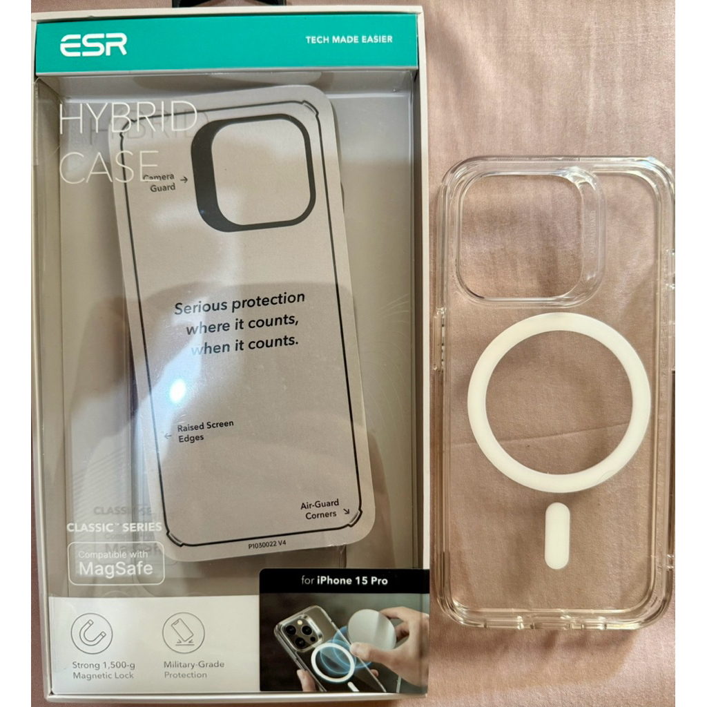 Lightly Used - ESR Hybrid Clear Magsafe Iphone 15 Pro