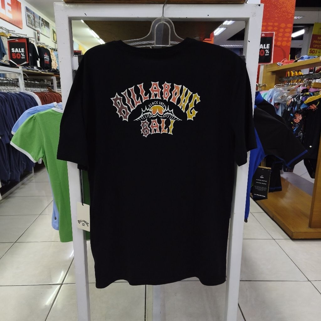 Kaos Billabong Bali Throwback SS Tee Black Original