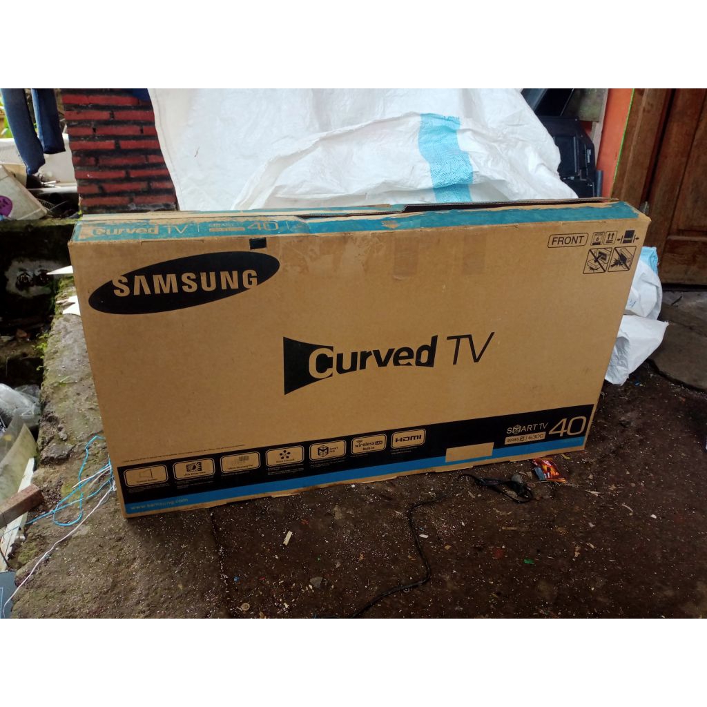 Dus Kardus Box Tv LED 40 inch , Samsung CURVED Free Strofoam