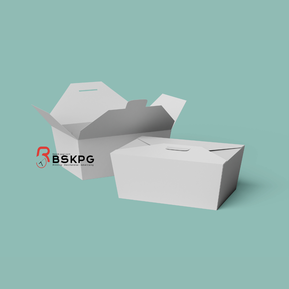 Lunch Box Polos Ukuran 15x15x6