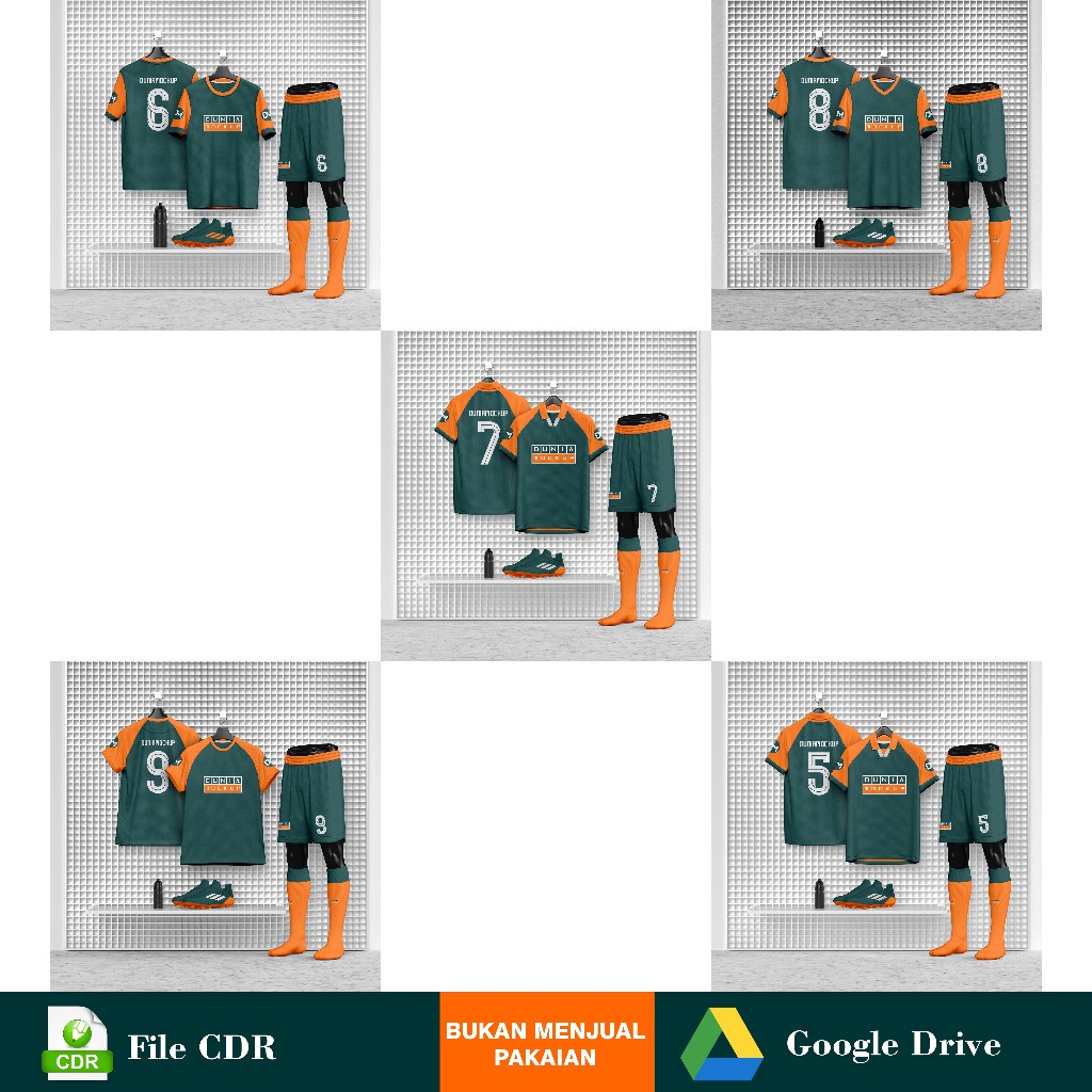 Mockup Jersey Hanger/Manekin dinding - CDR