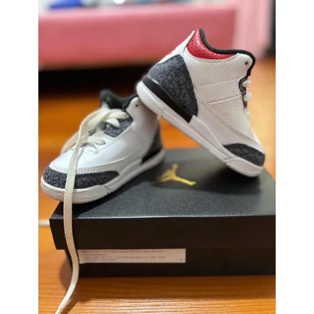 NIKE JORDAN 3 RETRO - PRELOVED NIKE - SEPATU ANAK LAKI - 6C