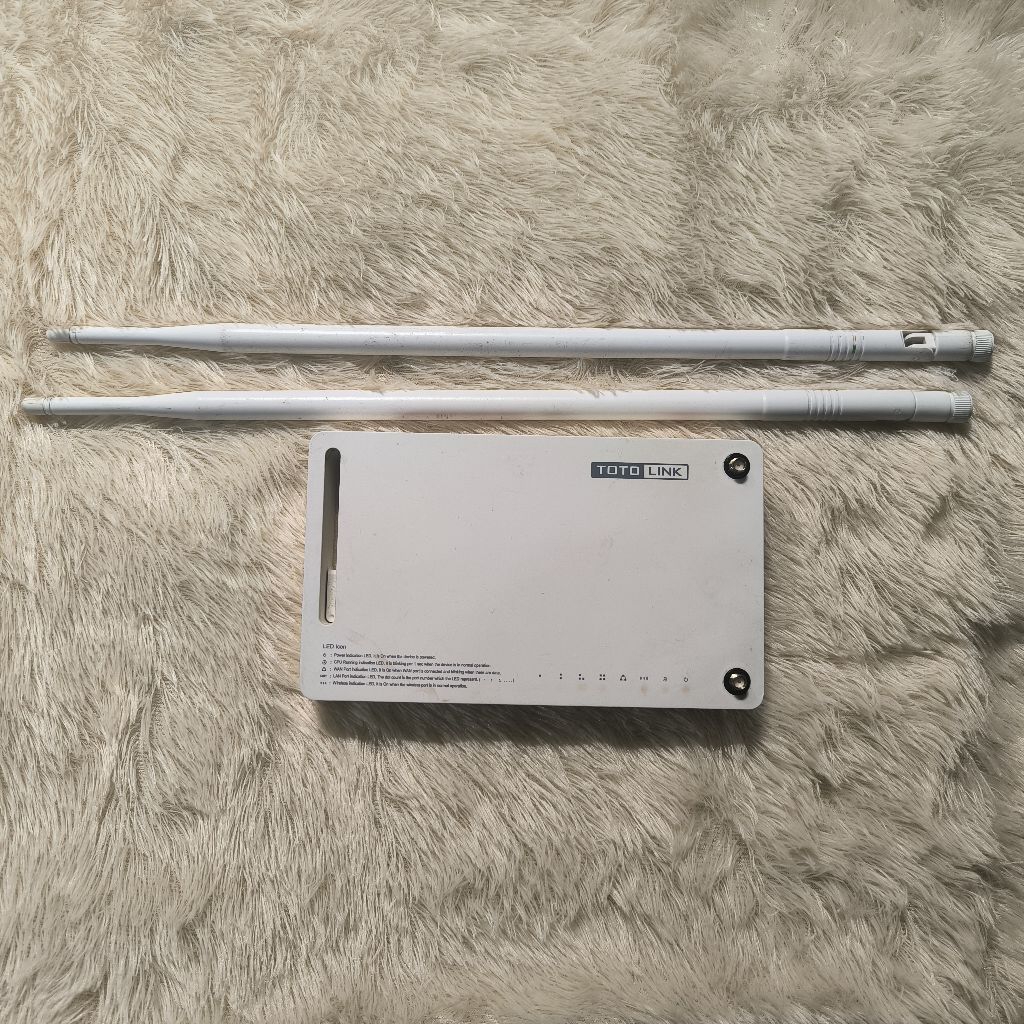 TOTOLINK N300RH V3.0 Wireless Router 300Mbps BEKAS 2 Antena High Power  WiFi Stabil & Luas