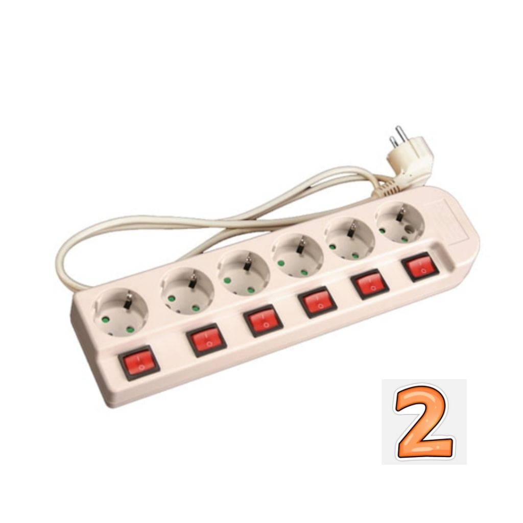 stop kontak isi 6 merek BS manual