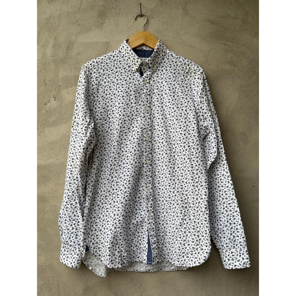 Zara Man floral kemeja M