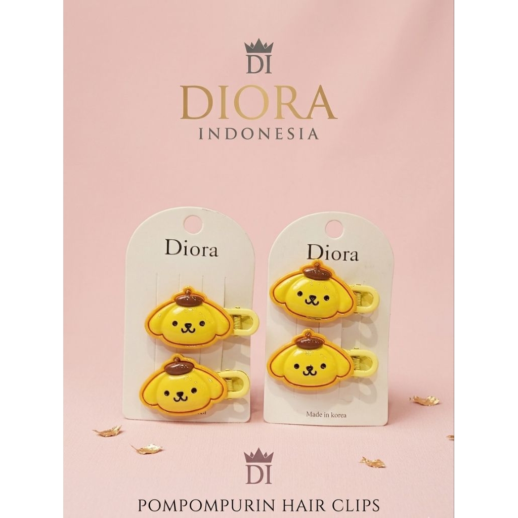 Jepit Rambut Sanrio Karakter Pompompurin Lucu