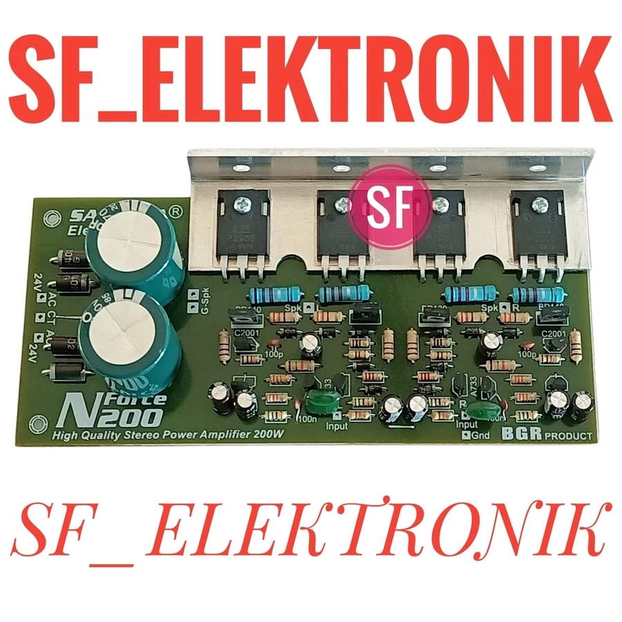 Kit Power Amplifier N-Force 200Watt Stereo Plus Power Supply