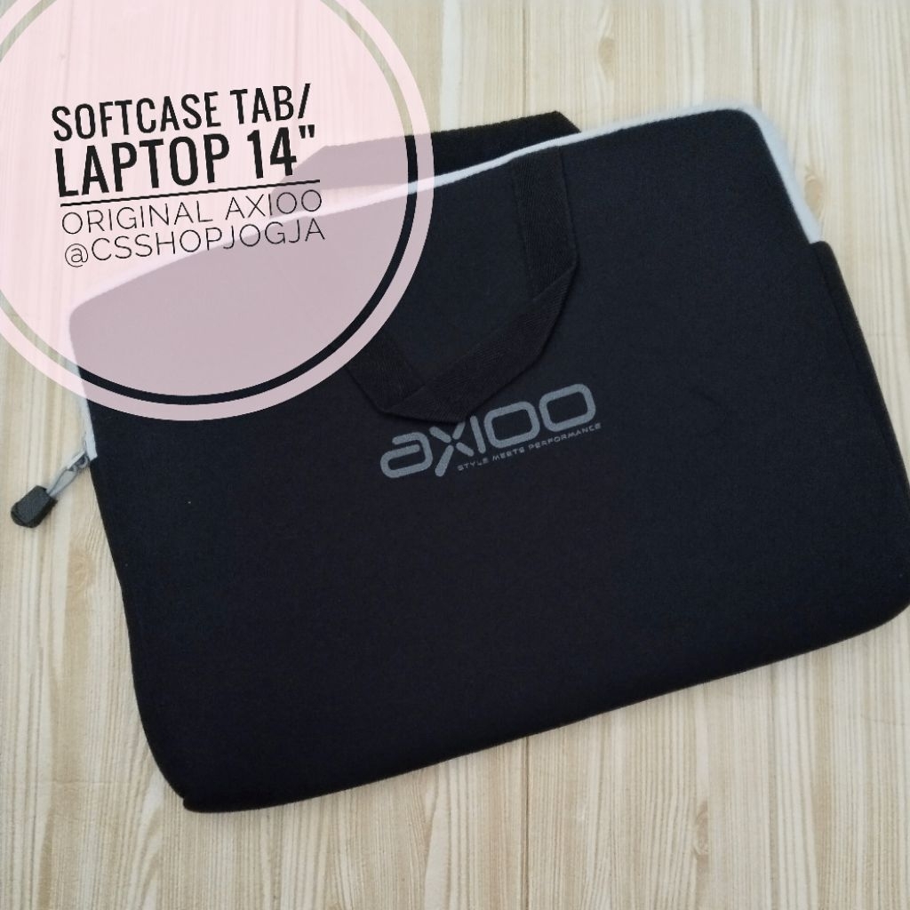 TERMURAHHH Softcase Axioo Tab/Laptop 14" Hitam