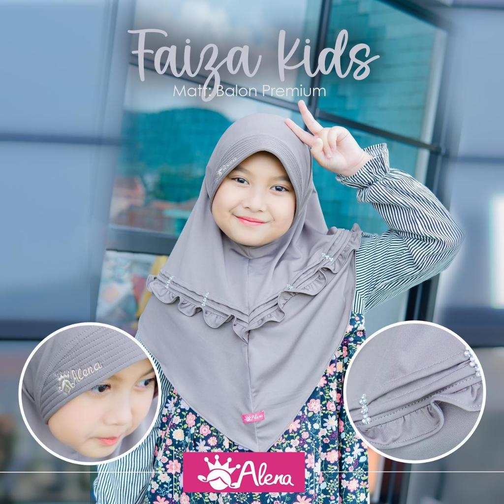 449 Jilbab Anak Faiza Ori Alena Hijab | Kerudung Anak TK SD List Rempel Cantik Usia 5 - 9 Tahun
