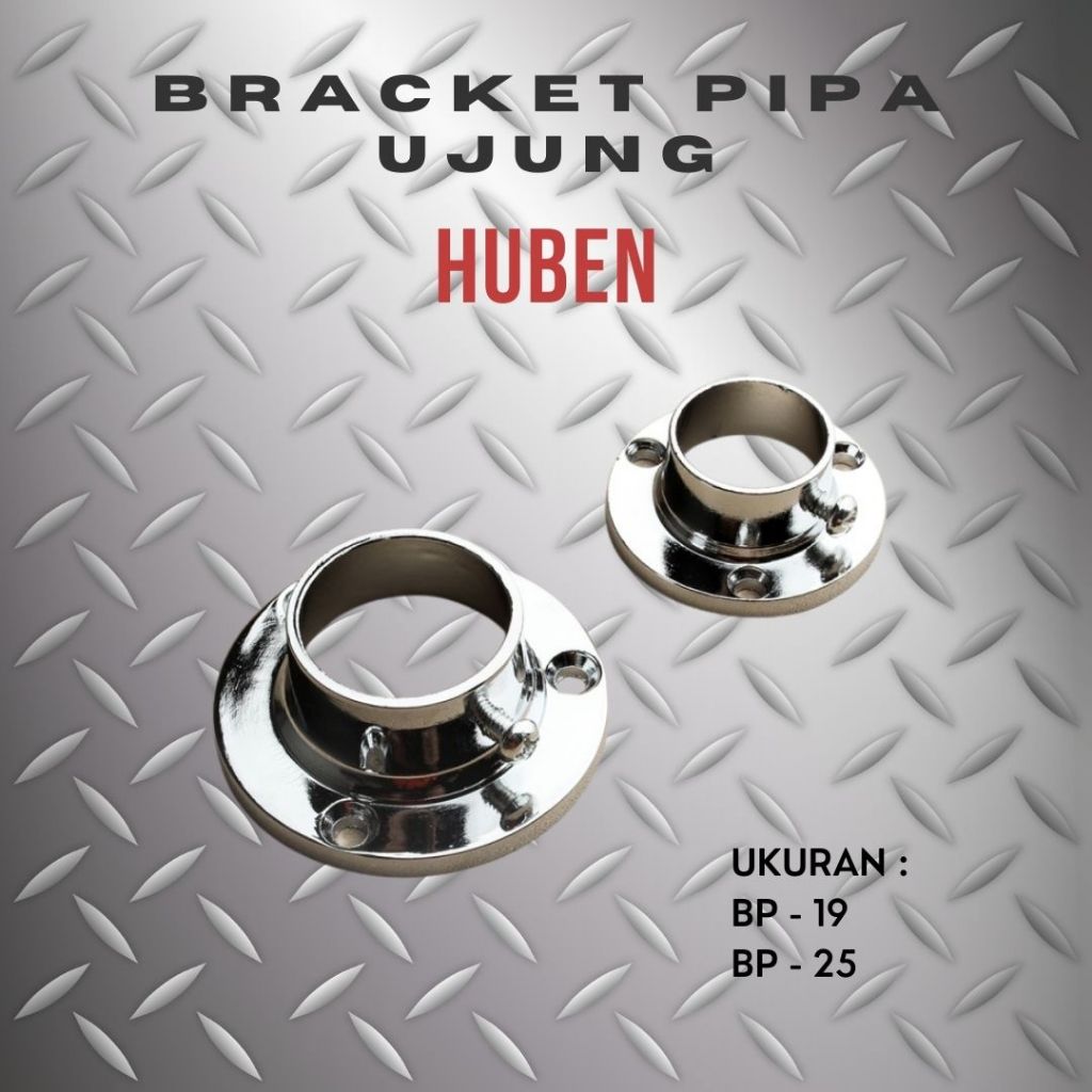 HUBEN BRAKET PIPA TOPI Braket Pipa Penyangga Pipa Bulat Bracket Pipa Stainless BP-25